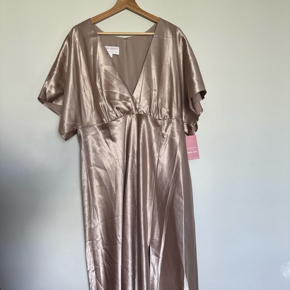 BIRDY GREY JESSE SHINY SATIN DRESS - Picture 5 of 7